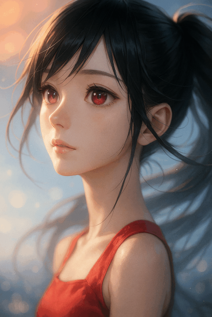 light leak effect を用いた参考イラスト|AI画像