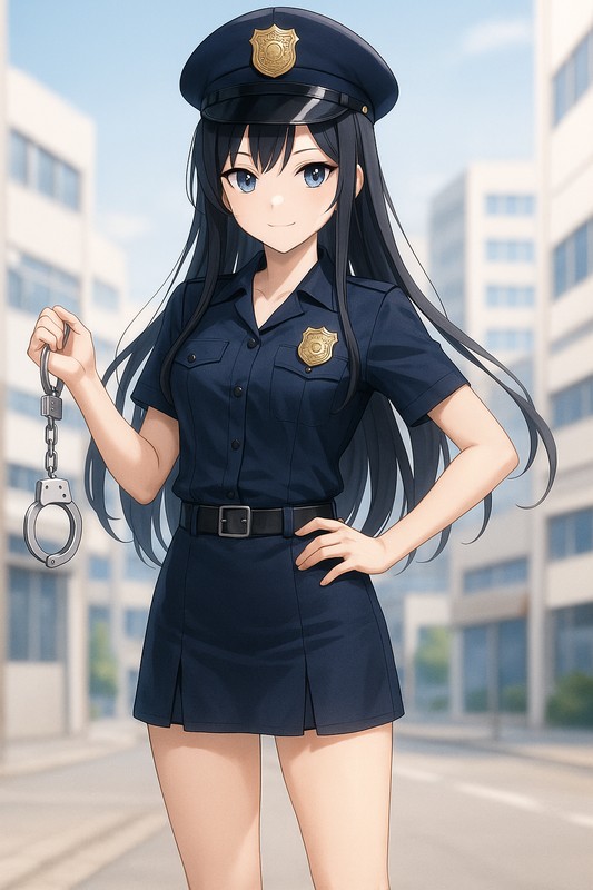 ミニスカポリスのプロンプト紹介|AI画像