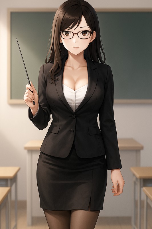 教師のコスプレのプロンプト紹介|AI画像