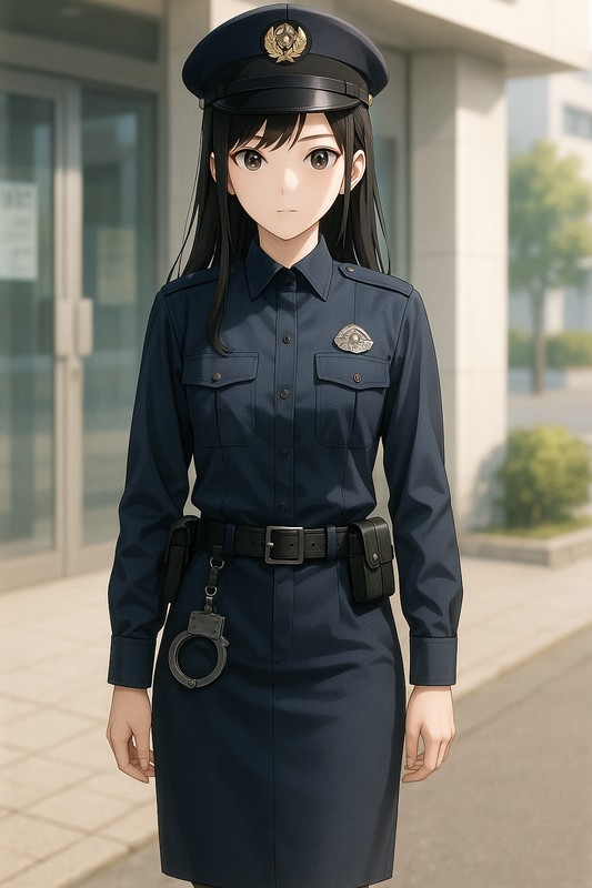 警察官のコスプレのプロンプト紹介|AI画像