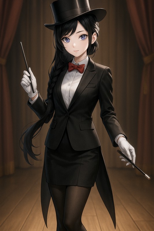 マジシャンのコスプレのプロンプト紹介|AI画像