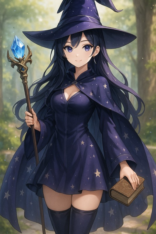 魔法使いのコスプレのプロンプト紹介|AI画像