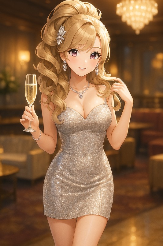 キャバ嬢のコスプレのプロンプト紹介|AI画像