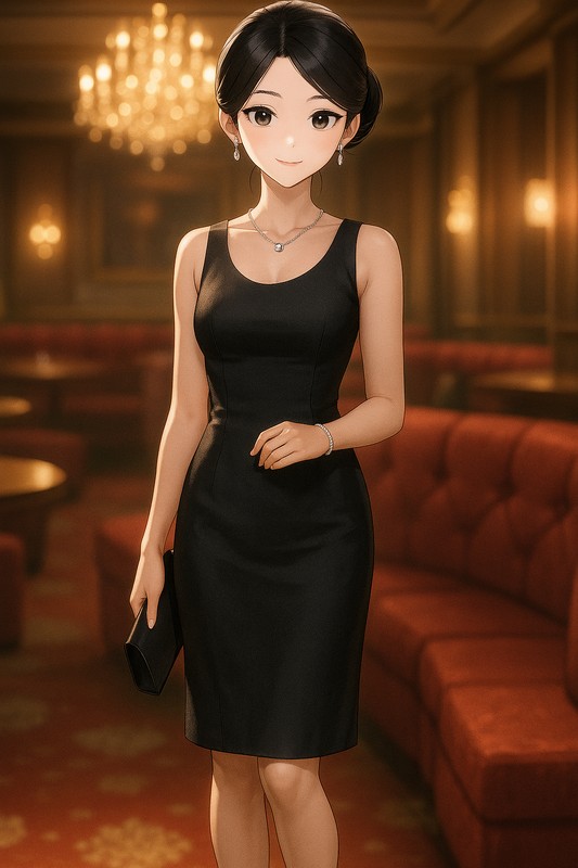 ラウンジ嬢のコスプレのプロンプト紹介|AI画像