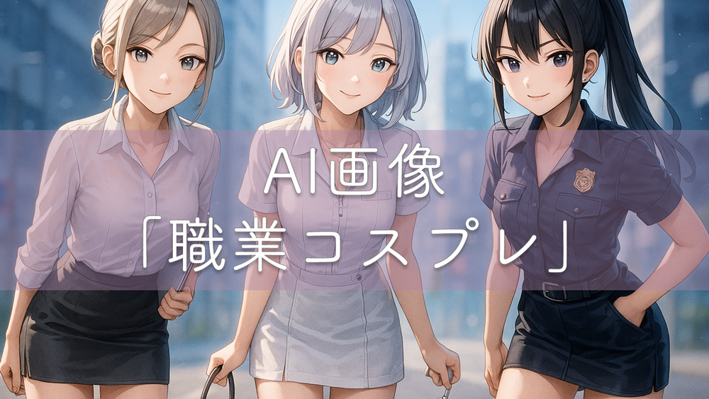 職業コスプレのプロンプト集｜ナース・警察官・巫女などAIイラスト用