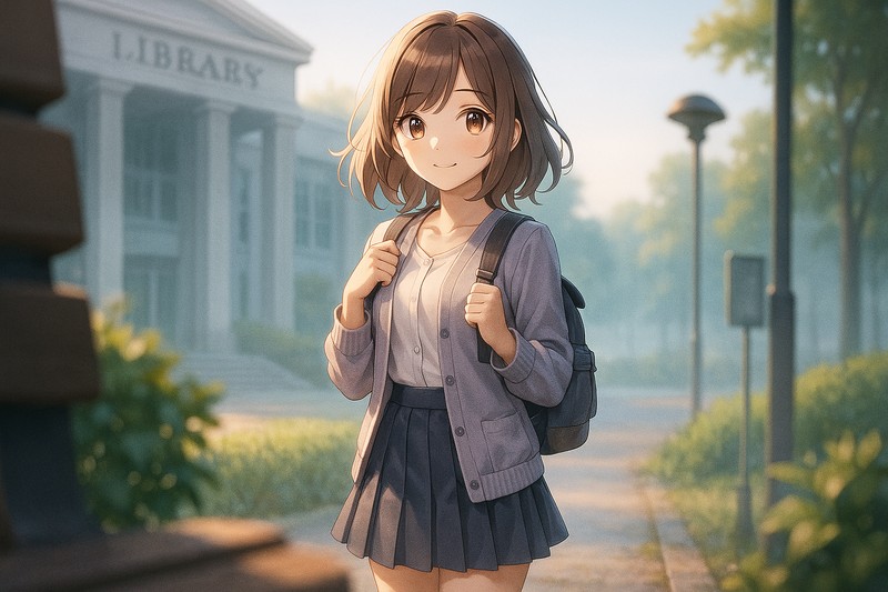 three-layer compositionの参考イラスト|AI画像で背景をぼかすコツ
