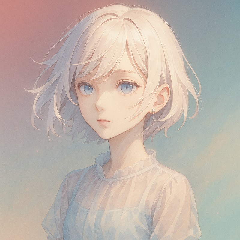 グラデーション背景のプロンプトを用いたイラスト参考例|AI画像