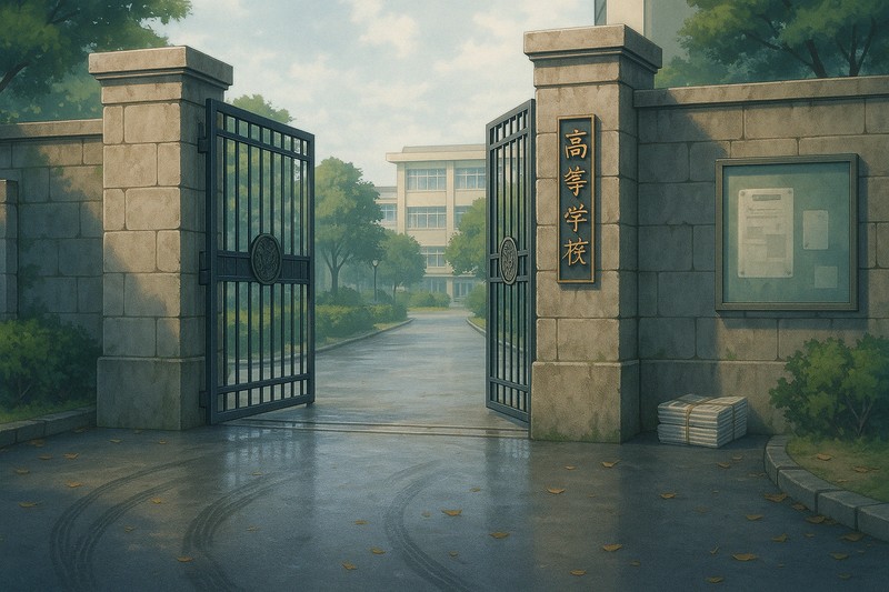 校門（正門）のプロンプト｜画像生成AI用