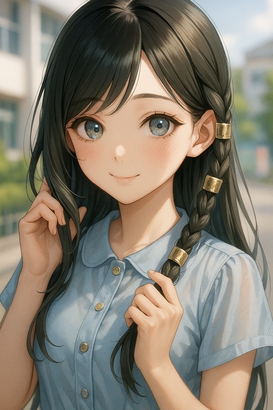 ヘアリング/ヘアカフのAIイラスト|プロンプト例
