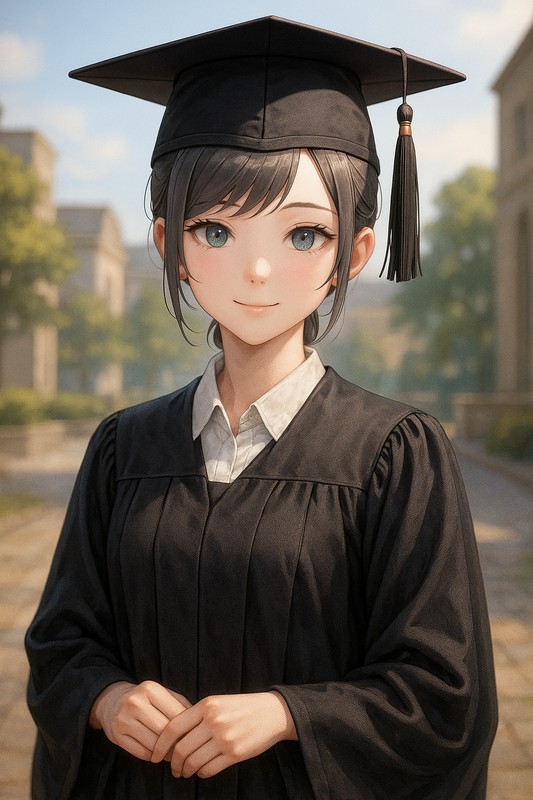 卒業帽（モルターボード）のプロンプト紹介｜美少女AIイラスト