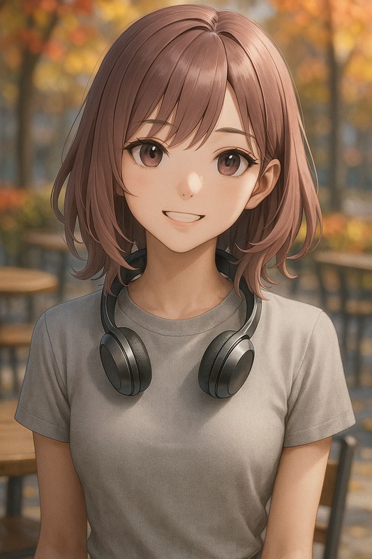 ネックバンドヘッドホンのAIイラスト|プロンプト紹介