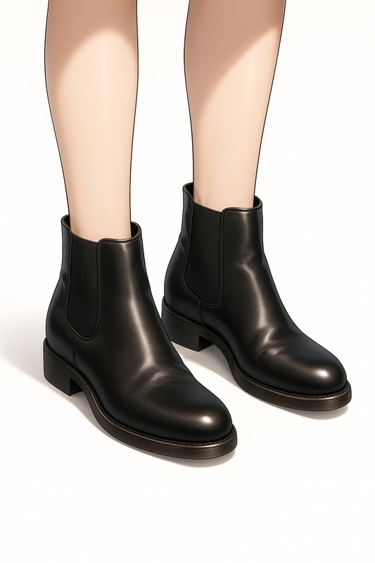 サイドゴアブーツ|靴のプロンプト集【画像AI】