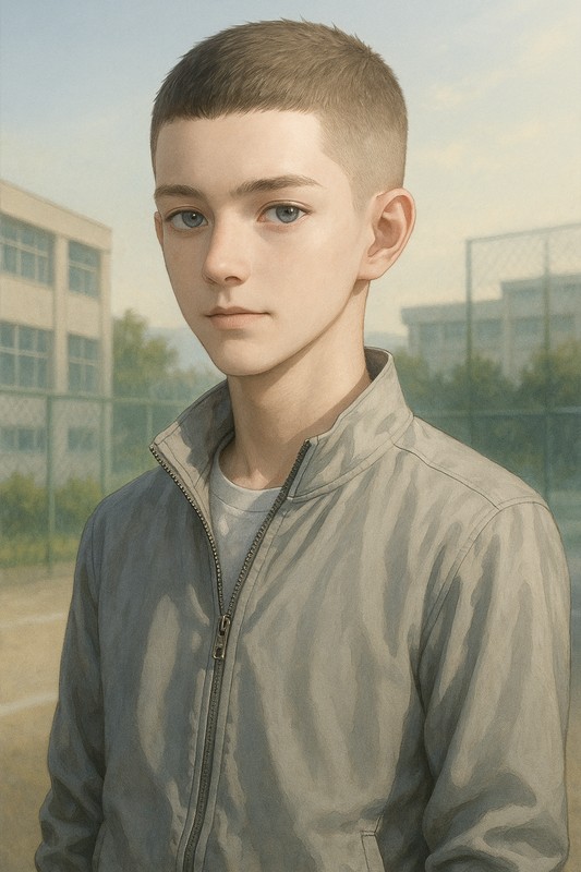 フェードの男子のAIイラスト|髪型プロンプト紹介