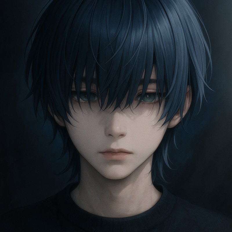 重めの前髪の男子のAIイラスト|プロンプト紹介