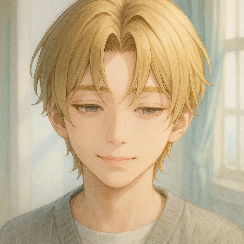 M字分け前髪の男子のAIイラスト|プロンプト紹介