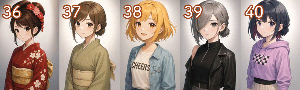 ChatGPTの画像生成による髪型カタログ8