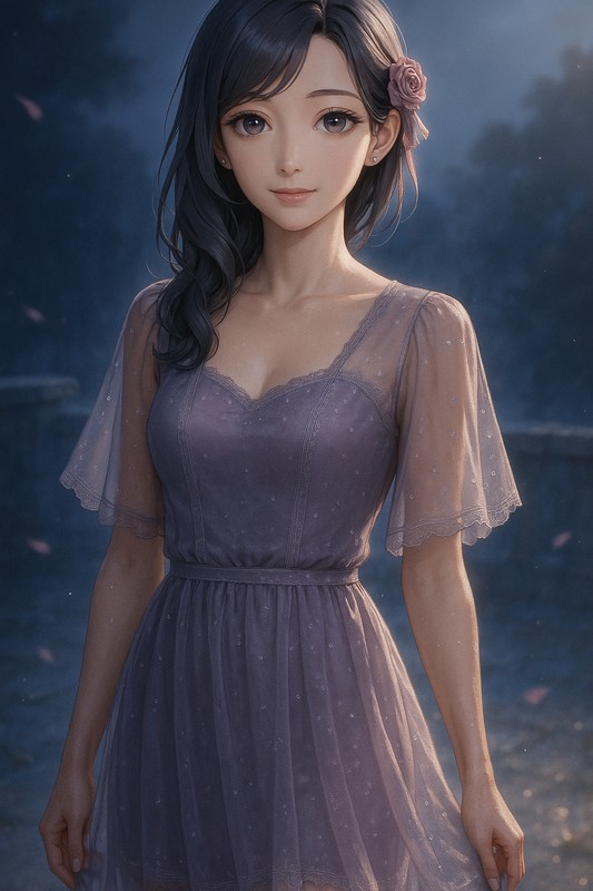 シアードレス / シースルードレスの再現プロンプト|AI画像