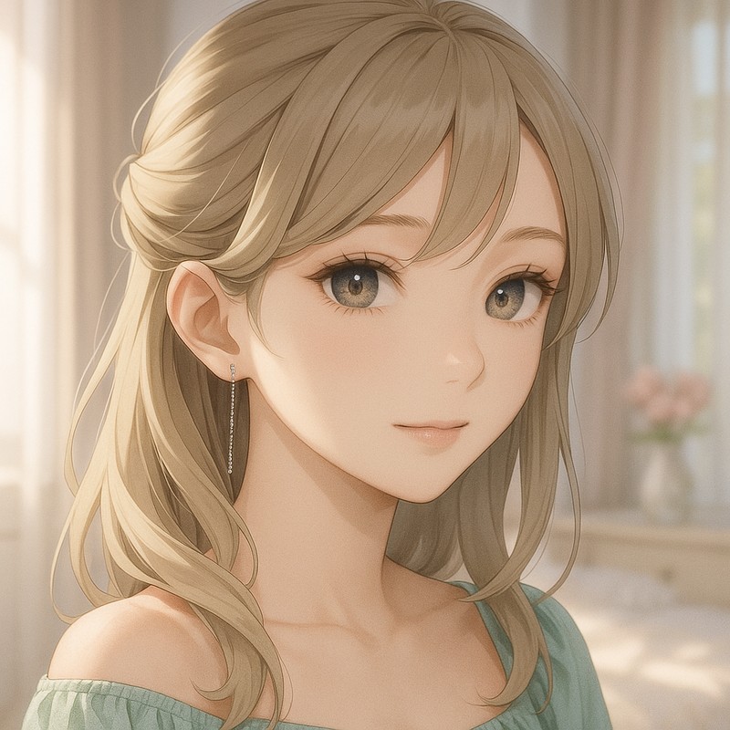 チェーンピアスのAIイラスト|プロンプト紹介