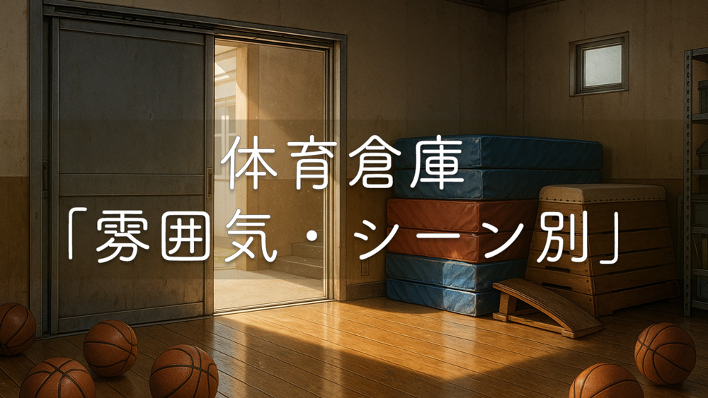体育倉庫の定番シーンを作るAIプロンプトと小道具まとめ