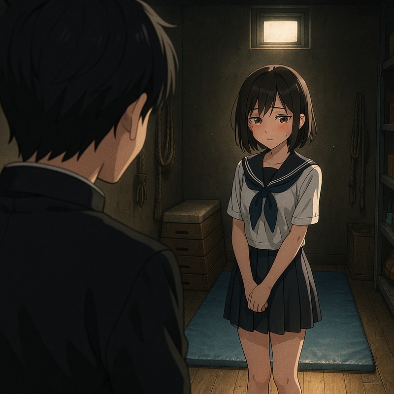 アニメで使われる体育倉庫のシーン再現のプロンプト紹介