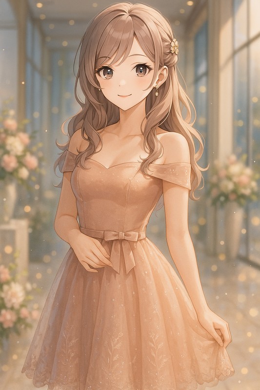 パーティードレスの再現プロンプト|AI画像