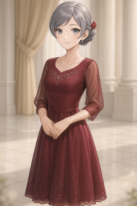 フォーマルドレスの再現プロンプト|AI画像