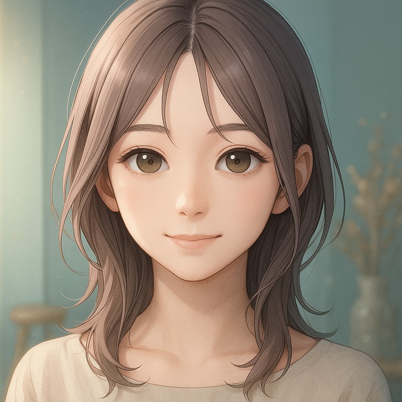 分け目前髪のプロンプト紹介|画像AI
