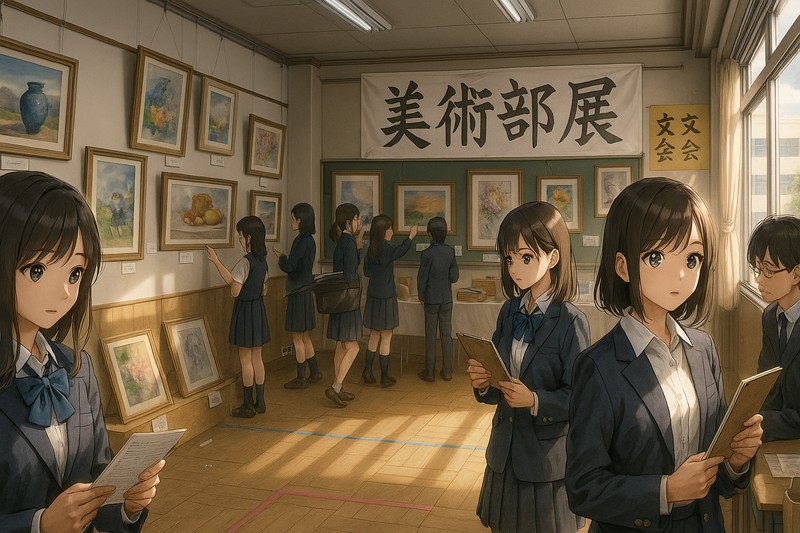 美術部展示の再現プロンプト｜AI画像