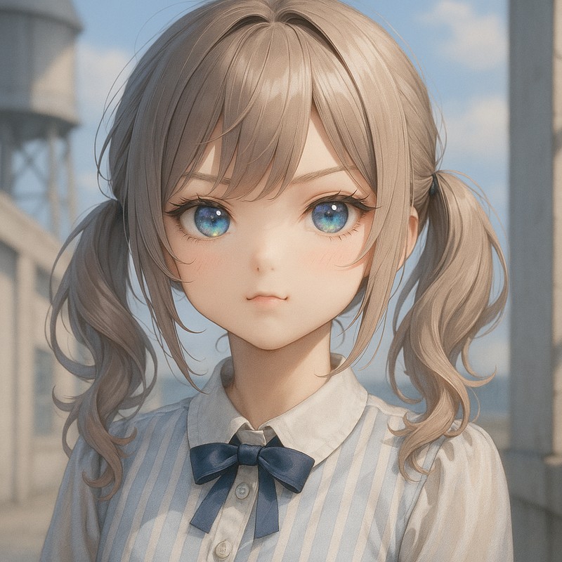 可愛い女の子のネコ口|AIイラストプロンプト紹介