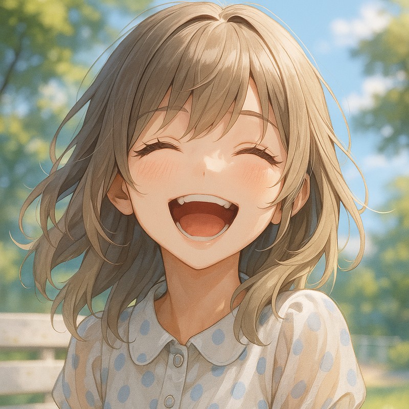 美少女の大笑いした時の口|AIイラストプロンプト紹介