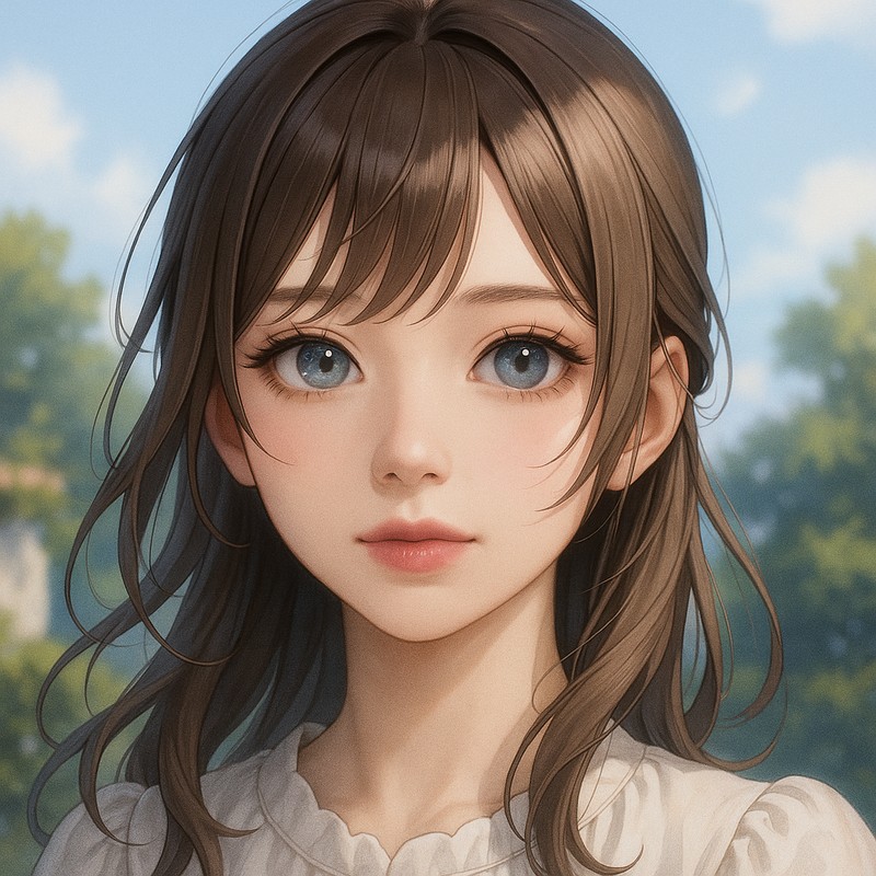 グラデーションリップの美少女|AIイラストプロンプト紹介