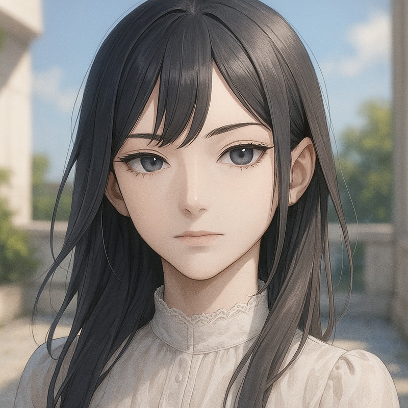 薄い唇の美少女|AIイラストプロンプト紹介