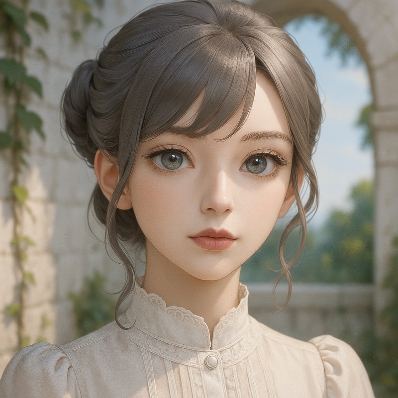 弓形唇の美少女|AIイラストプロンプト紹介