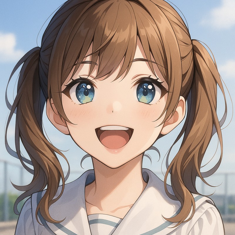 可愛い女の子の歯が見える口|AIイラストプロンプト紹介