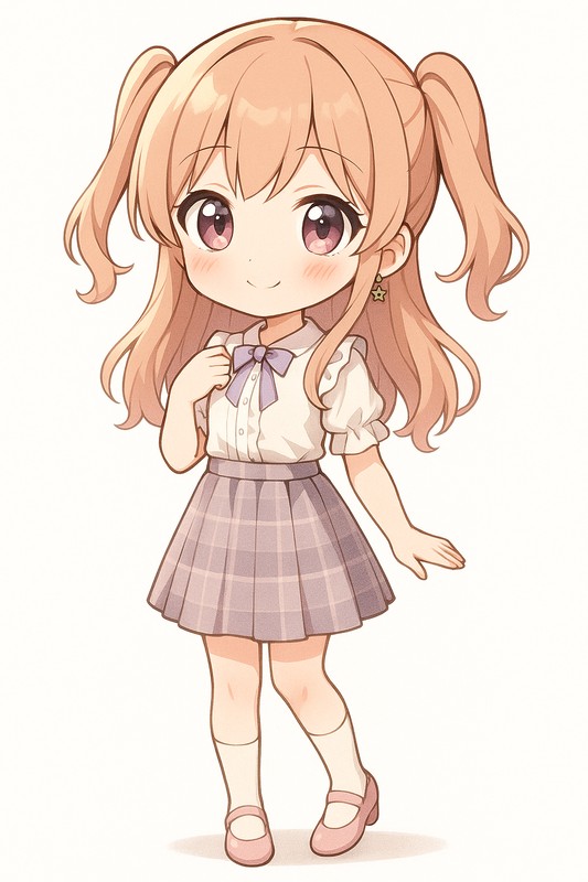 ちょい高SDキャラ|AIイラストプロンプト紹介
