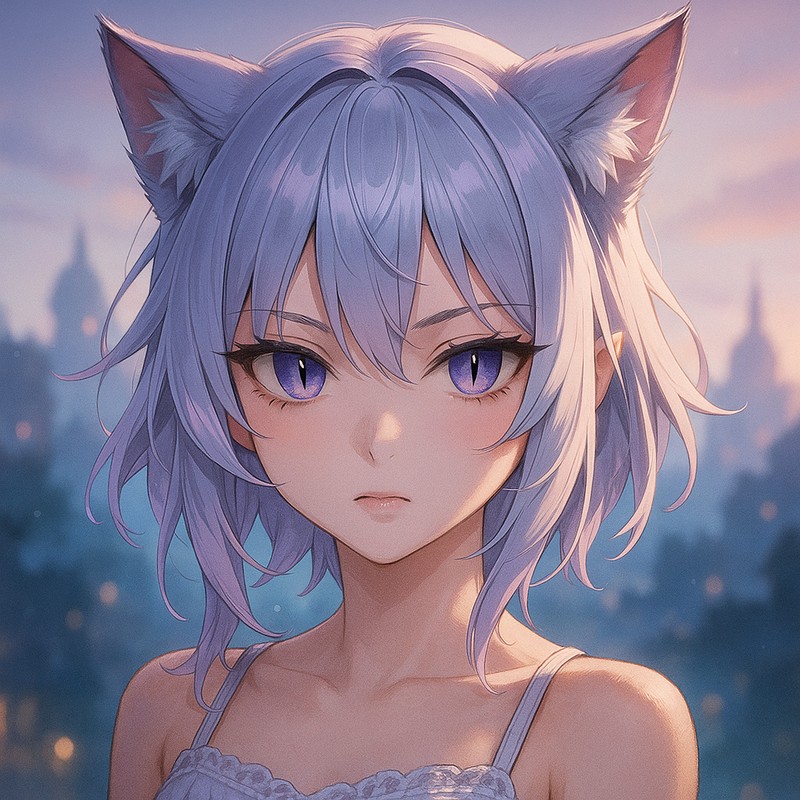 縦長スリット(猫目)のAIイラスト|プロンプト紹介