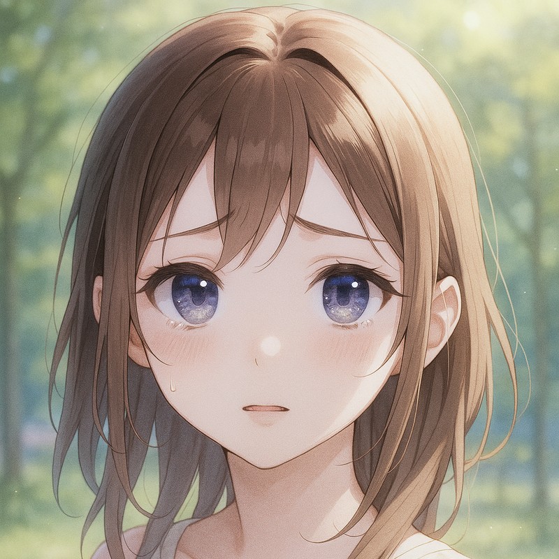八の字眉(困り眉)のAIイラスト|プロンプト紹介