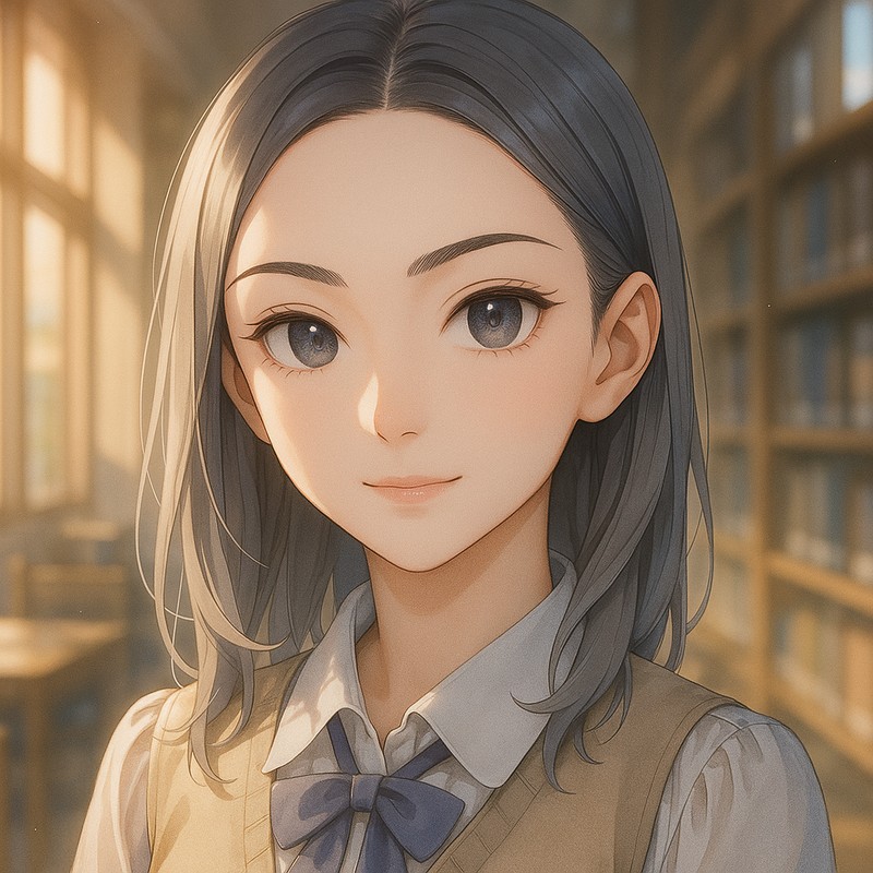 細く長い眉のAIイラスト|プロンプト紹介