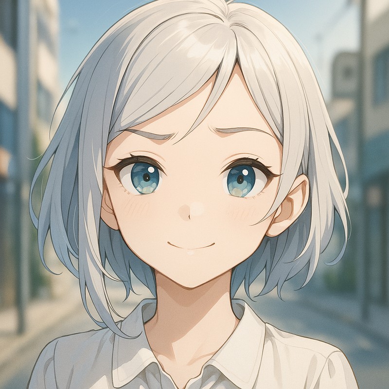非対称・動きのある眉のAIイラスト|プロンプト紹介