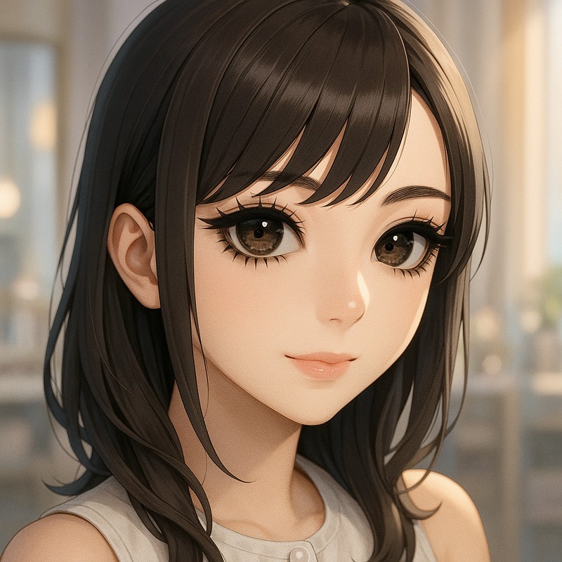 くっきりまつげのAIイラスト|プロンプト紹介