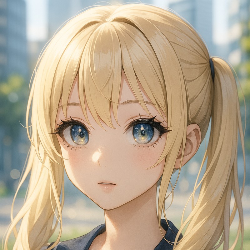 点状ハイライトが入った瞳のAIイラスト|プロンプト紹介