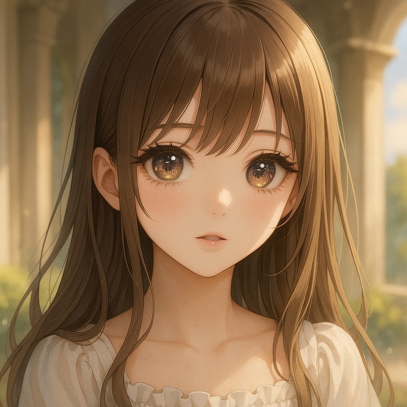 小さなキラキラのキャッチライトの瞳のAIイラスト|プロンプト紹介