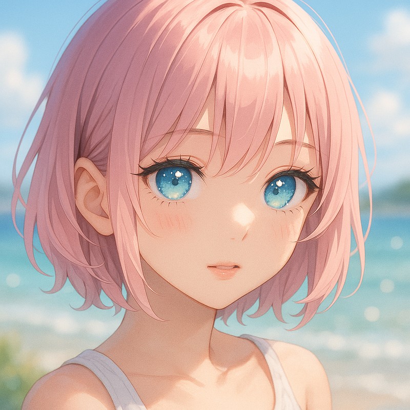 キャッチライトが入った瞳のAIイラスト|プロンプト紹介