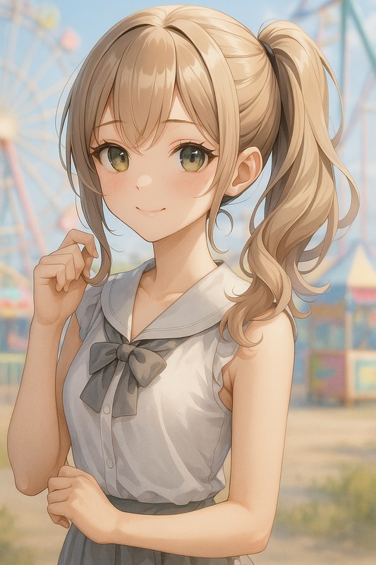 ヘアゴムのAIイラスト|プロンプト例