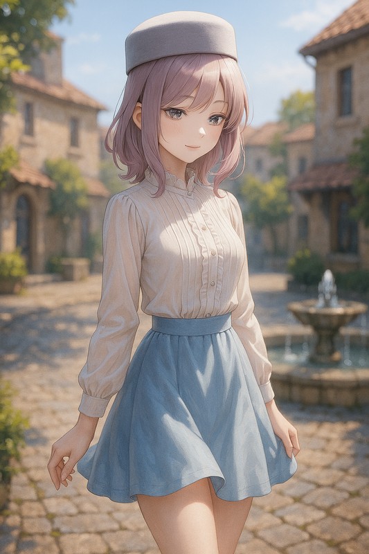 トーク帽のプロンプト紹介｜美少女AIイラスト