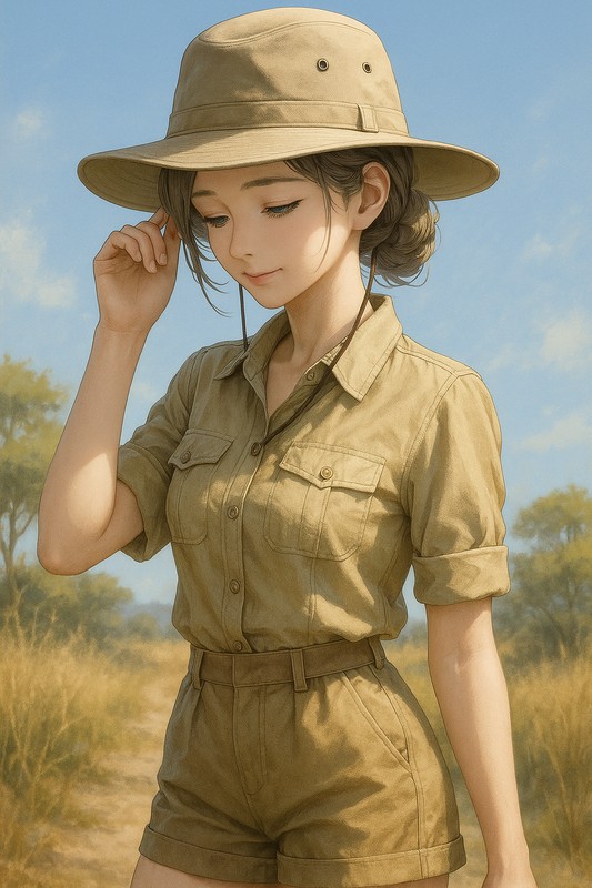 サファリハットのプロンプト紹介｜美少女AIイラスト