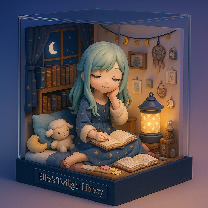 パジャマ姿で読書の空間|ミニチュアワークスペース