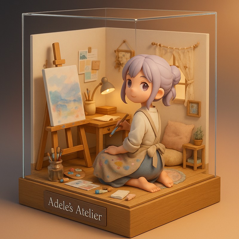 画家の部屋|ミニチュアワークスペース