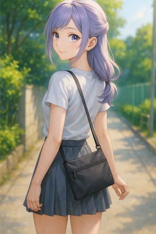サコッシュの美少女のプロンプト紹介|AIイラスト