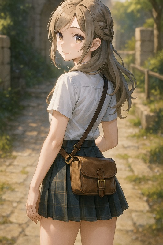 ベルトポーチの美少女のプロンプト紹介|AIイラスト